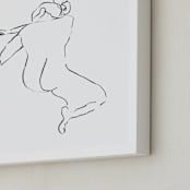 "Model23" - Art Print in white by Miranda Mol - Frame Close-up