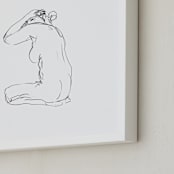 "model28" - Art Print in white by Miranda Mol - Frame Close-up