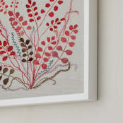 "Red Study I" - Art Print in Persimmon by Aspa Gika - Frame Close-up
