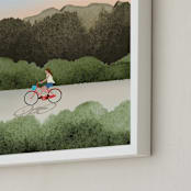 "Out Cruising" - Art Print in Golden by Shannon - Frame Close-up