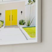 "Yellow Door" - Art Print in Sun by Shawna Urban - Frame Close-up