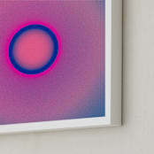 "Sun in the dust. Variations 31" - Art Print in Blue and Magenta by Arash Fattahi Acosta - Frame Close-up