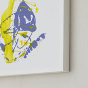 "Light Quotient" - Art Print in Purple by Misty Hughes - Frame Close-up