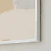 "Opposites Attract 4" - Art Print in Light Cream by Simona Gocan - Frame Close-up