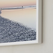 "Early Glow" - Art Print in salmon by Debra Pruskowski - Frame Close-up