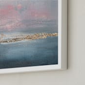 "Deep Exhale" - Art Print in Blush by Nicole Walsh - Frame Close-up