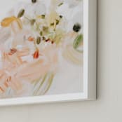 "Little Apricot" - Art Print in Soft Pink by Parima Studio - Frame Close-up
