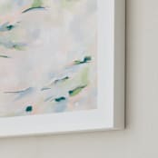 "Easy Peasy Lemon Squeezy" - Art Print in Smoky Blue by Michelle Boyd - Frame Close-up