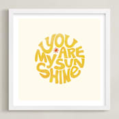 "Forever Sunshine" - Art Print in Sunflower by Carrie ONeal - Framed