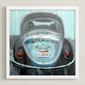 "Berkeley Bug" - Art Print in Sky Blue by Hadas Tal - Framed