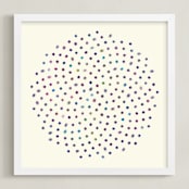 "Spectrum No.11" - Art Print in Teal Blue by Kevin Robinson - Framed