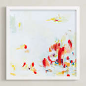 "golden morning" - Art Print in goldleaf by Beth Allen - Framed