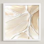 "True Cadence" - Art Print in Cream by Sarah Lund - Framed
