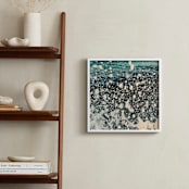 "Seaside #48" - Art Print in Ocean Green by Tal Paz-Fridman - In a Room