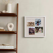 "Four Photo: Square Framed Photo" - Framed Photo in Cream by Mary Kay Garttmeier - In a Room