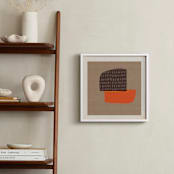 "Let's Go on a Trip I" - Art Print in Hearth Brown by Alain Castoriano - In a Room