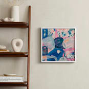 "The Path Is Blocked" - Art Print in Blue slate by Synnöve Seidman - In a Room