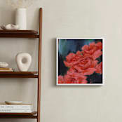 "Coral Roses" - Art Print in Petal by Sonal Nathwani - In a Room