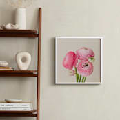 "Friendly Flowers" - Art Print in cotton candy pink by Michelle Westling - In a Room