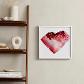 "My Heart Beats" - Art Print in Sweet Pink by Carole Crohan - CaroleeXpressions - In a Room