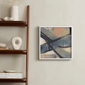 "Get Closer To Neutral Series 1" - Art Print in Beige and Tan by Angela Simeone - In a Room