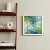 "Aquamarine No. 1" - Art Print in Aquamarine by 2birdstone - In a Room