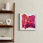 "Skateboarding Girls" - Art Print in Intense Magenta by Aimee Siberon - In a Room