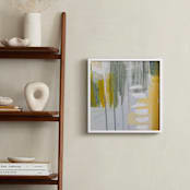 "Neutral Drip " - Art Print in Teal Grey by Kara Schlabaugh - In a Room