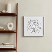 "If It's Yellow Let It Mellow" - Art Print in Black by Katie Zimpel - In a Room