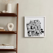 "San Francisco City Map" - Art Print in Black by Jessie Steury - In a Room