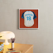 "Dinger Collection 3" - Personalized Art Print in Rust by Kamala Nahas - In a Room