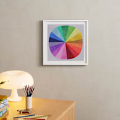 "Color Wheel" - Art Print in Light Grey by melanie mikecz - In a Room