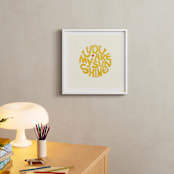 "Forever Sunshine" - Art Print in Sunflower by Carrie ONeal - In a Room