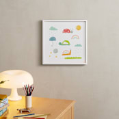 "Backyard Friends" - Art Print in Grass Green by studio aliQue - In a Room