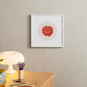 "A is for Apple" - Art Print in Candy Apple Red by Lacie Cunningham - In a Room