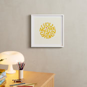 "Forever Sunshine" - Art Print in Sunflower by Carrie ONeal - In a Room