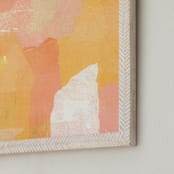 "Lazy Day" - Art Print in Golden Blush by Carrie ONeal - Frame Close-up