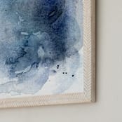 "Capri Waves" - Art Print in Ocean Blue by Paper Raven Co. - Frame Close-up
