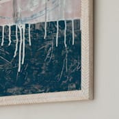 "Amelia's Window" - Art Print in Black by Misty Hughes - Frame Close-up