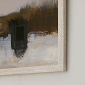 "Deserted Place Series 3" - Art Print in Earthtones by Angela Simeone - Frame Close-up