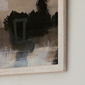 "Deserted Place Series 4" - Art Print in Earthtones by Angela Simeone - Frame Close-up
