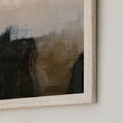"Deserted Place Series 2" - Art Print in Earth Tones by Angela Simeone - Frame Close-up