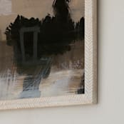 "Deserted Place Series 4" - Art Print in Earthtones by Angela Simeone - Frame Close-up