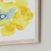 "Sunshine II" - Art Print in Sunshine Yellow by Sonal Nathwani - Frame Close-up
