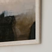 "Deserted Place Series 2" - Art Print in Earth Tones by Angela Simeone - Frame Close-up