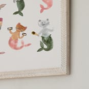 "Ice Cream Kitties " - Art Print in Kitty by Ash Sta. Teresa - Frame Close-up