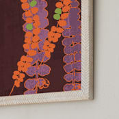 "Stonefeather Fern" - Art Print in orange glow by Eva Marion - Frame Close-up