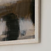 "Deserted Landscape Series 5" - Art Print in Earthtone by Angela Simeone - Frame Close-up