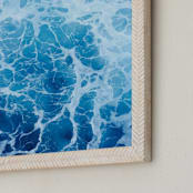 "Moving With Blues" - Art Print in Navy by Carole Crohan - CaroleeXpressions - Frame Close-up