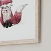 "Sending My Love" - Art Print in Foxy Red by The Tattered Traveler - Frame Close-up